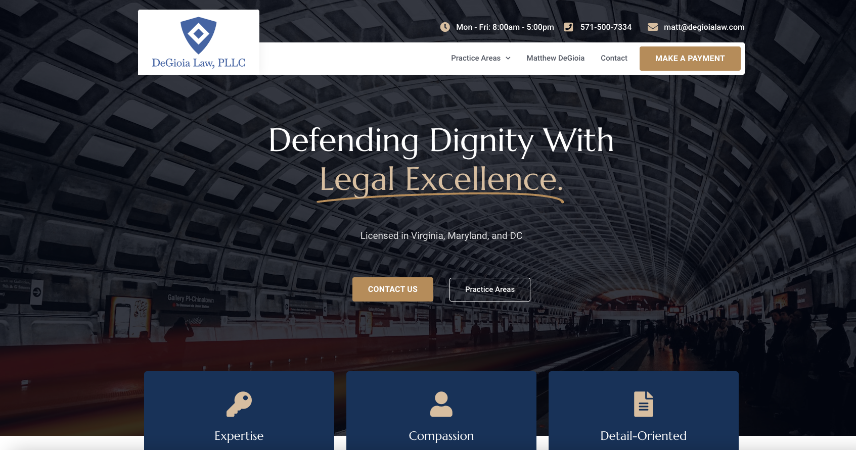 Law firm website wiseguysdigitalmarketing